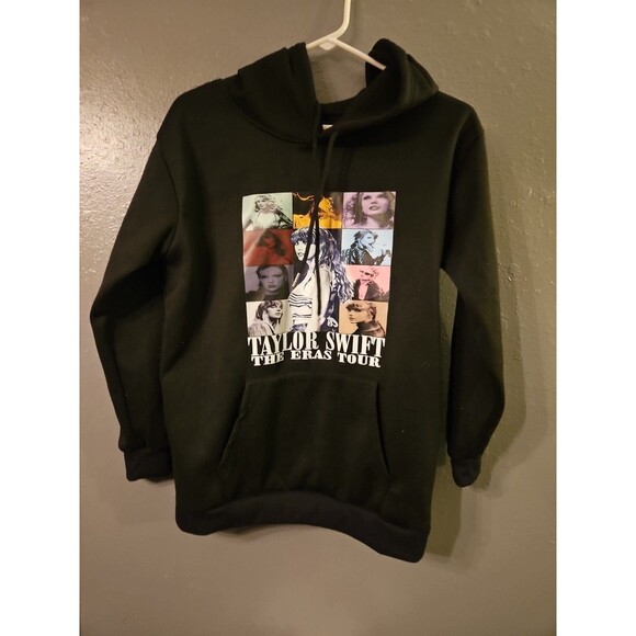 Taylor Swift The Eras Tour Hoodie‎ size medium Black ex condition (A642) - Picture 7 of 8